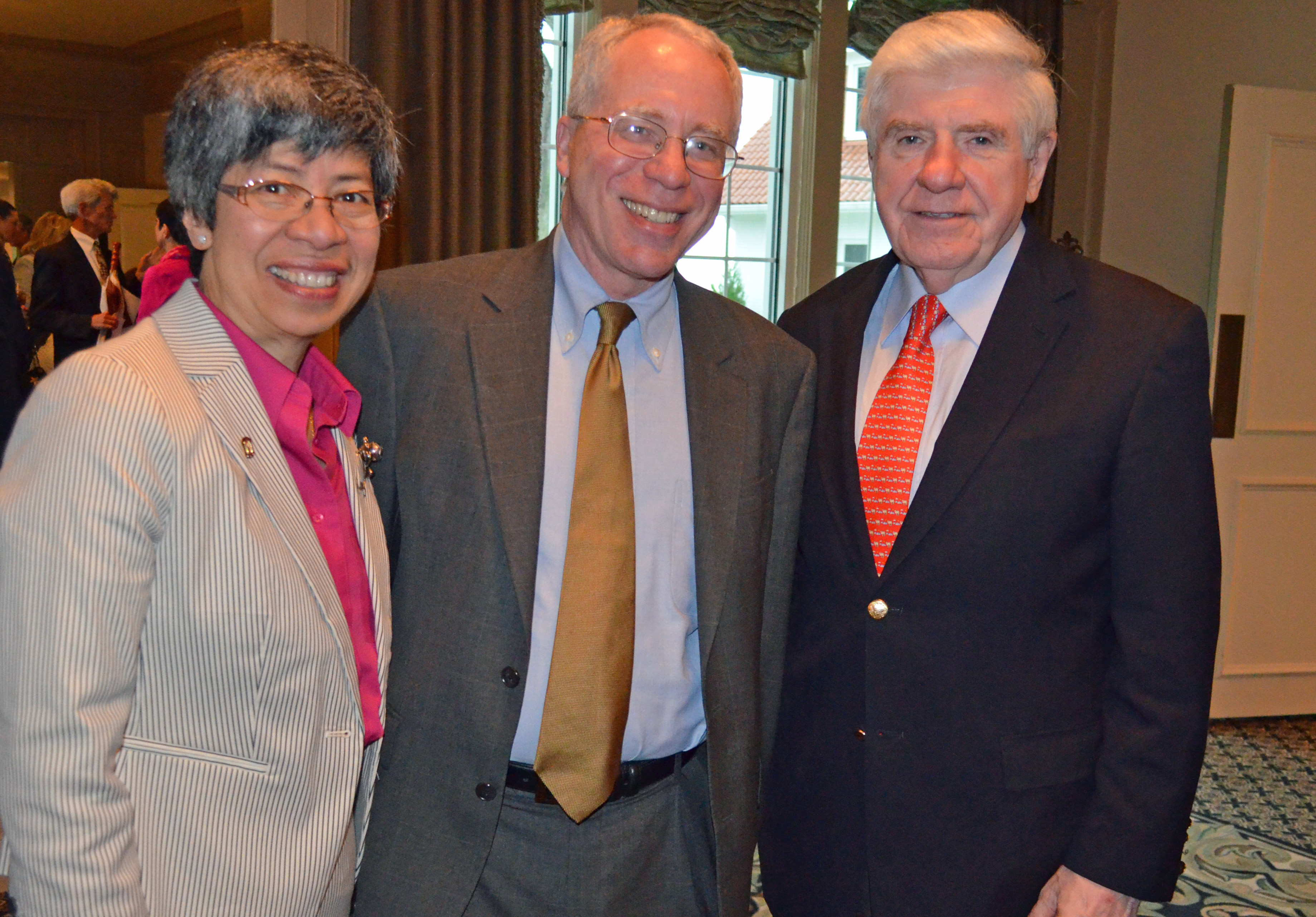 Rosemary Ohles, President Fred Ohles and Former Senator Ben Nelson